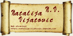 Natalija Vijatović vizit kartica